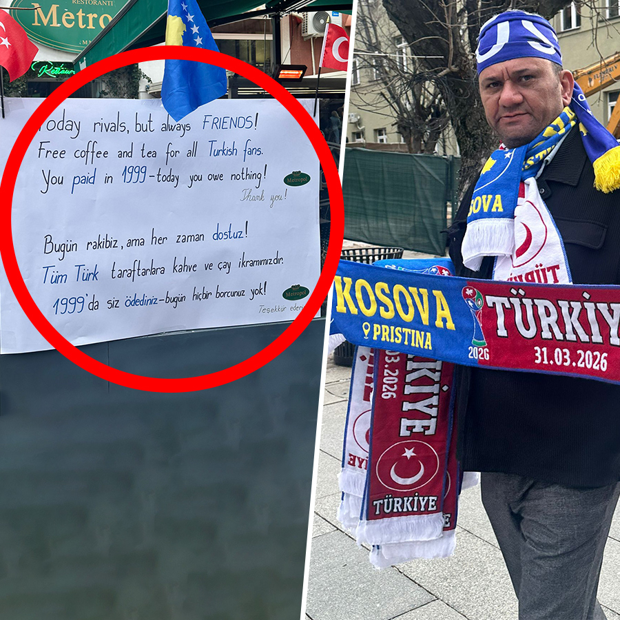Kosova-Türkiye maçı öncesi dostluk mesajları