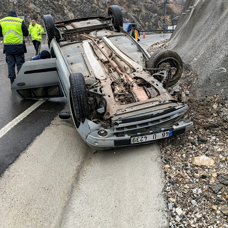 Malatya’da otomobil takla attı: 5 yaralı