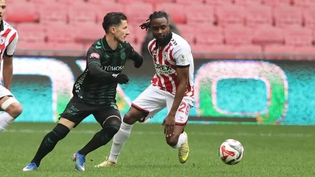 Nefesleri kesen Samunspor - Konyaspor maçında 4 gol var, kazanan yok