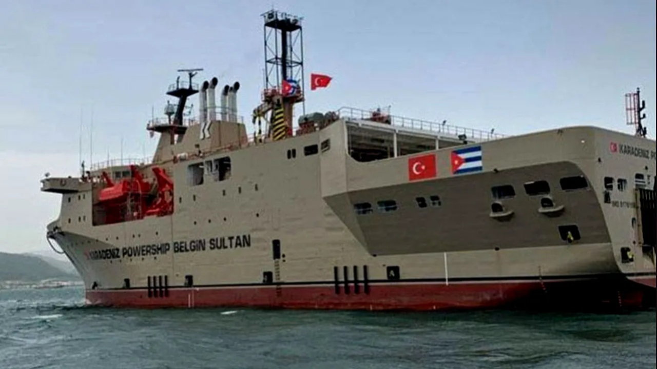 Karanlığa gömülen Küba'ya Türk elektriği! Belgin Sultan elektrik üretimine başladı