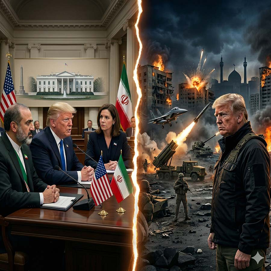 Yarın yapılacak görüşme öncesi tansiyon yüksek! ABD Başkanı Donald Trump yine tehdit etti: "Tarihin en güçlü silahlarıyla vururuz"