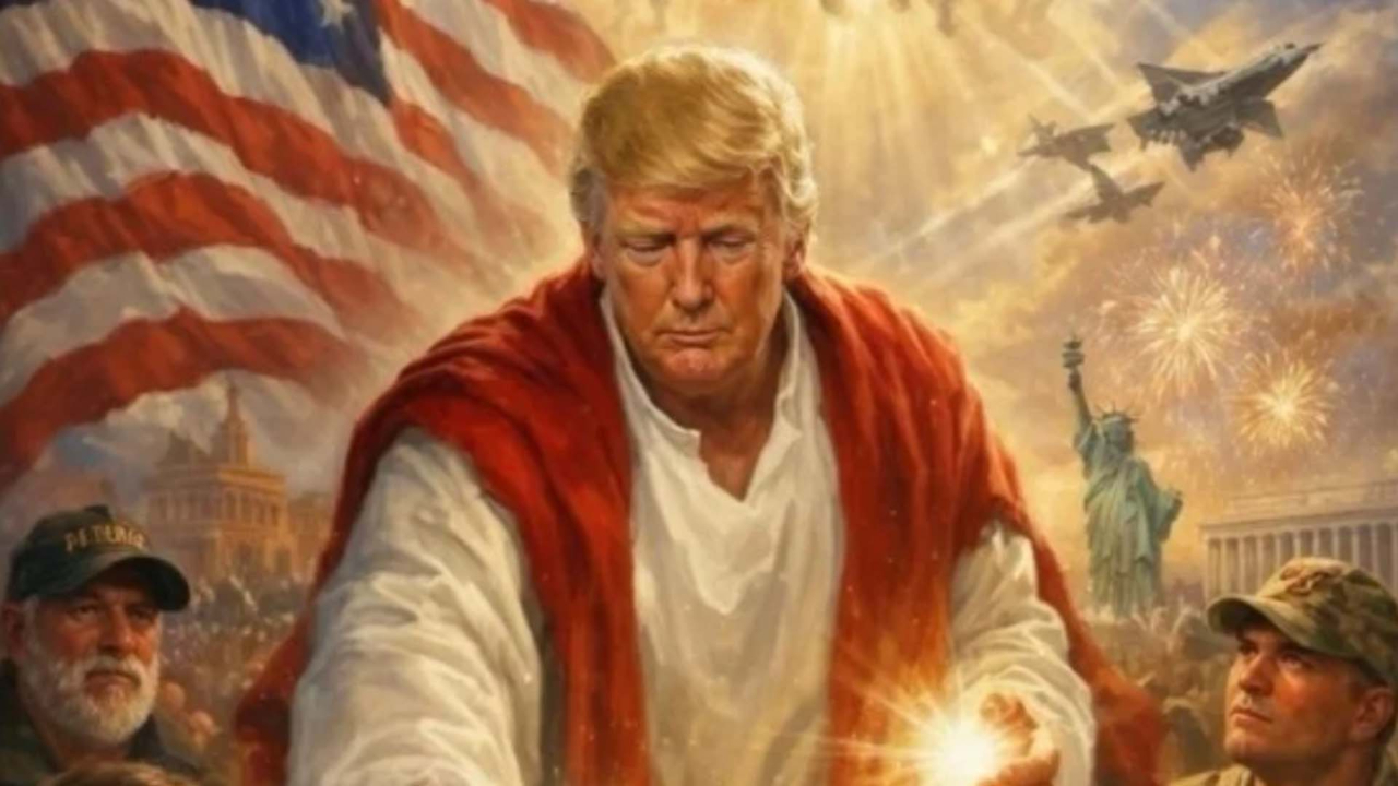 Paylaştığı fotoğraf için suçu medyaya attı! ABD Başkanı Trump: Ben mesih değilim, o fotoğrafı yanlış anladınız