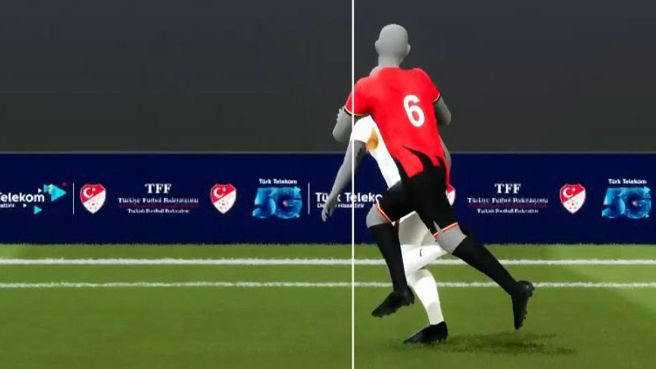 Galatasaray'ın iptal edilen goldeki ofsayt çizgisi