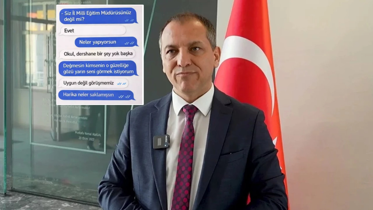 Görevden alınan Kahramanmaraş İl Milli Eğitim Müdürü Erhan Baydur'un öğretmene attığı mesajlar ortaya çıktı: Yakıyorsun, bir daha görsemmm!