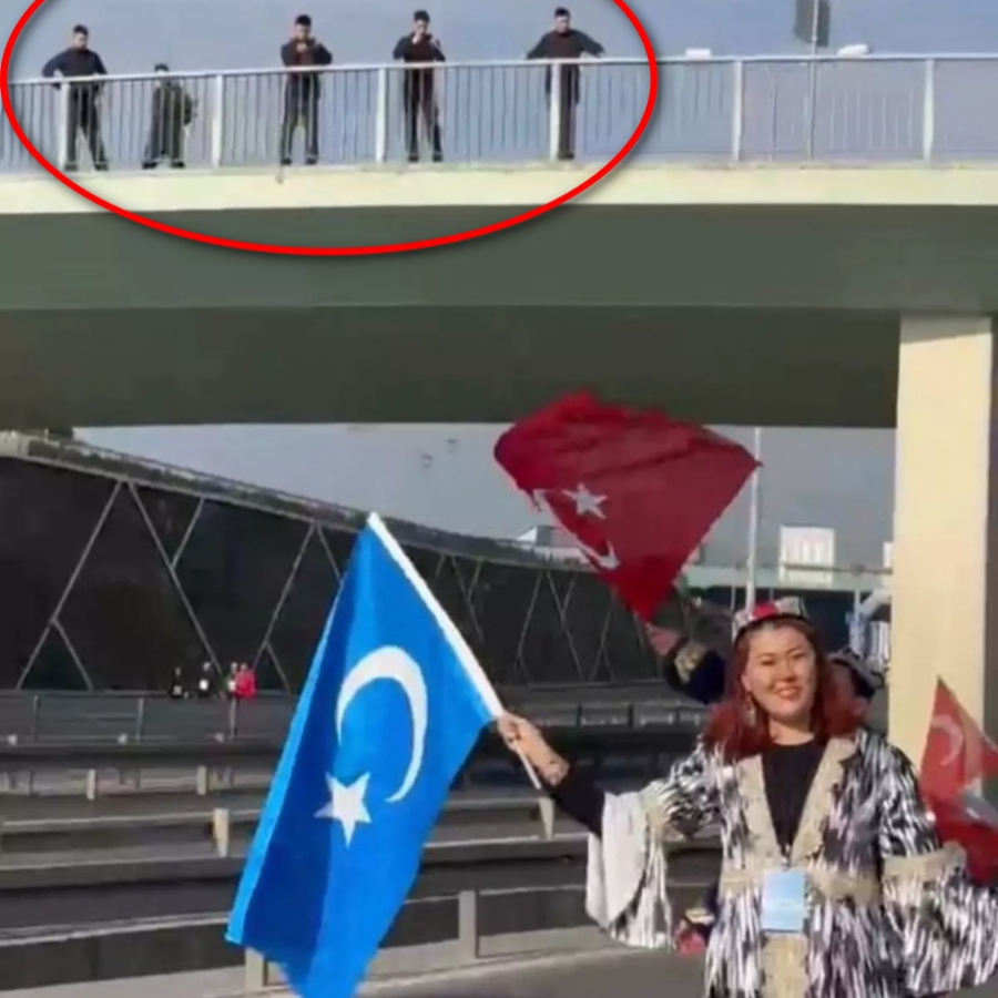 İstanbul'daki maratonda gizemli şahıslar kim? Çinli grup, Uygur Türklerini tek tek fişledi! Köprü üzerinde şüpheli hareketler!