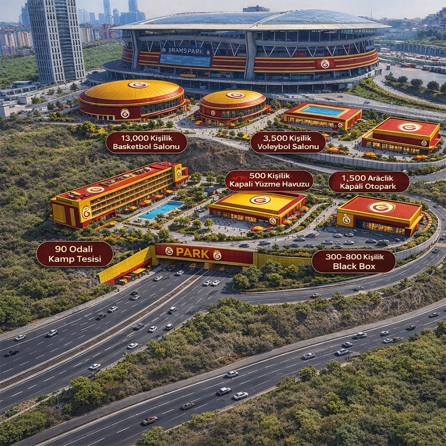 Galatasaray'ın 200 milyon dolarlık Aslantepe Vadisi projesi