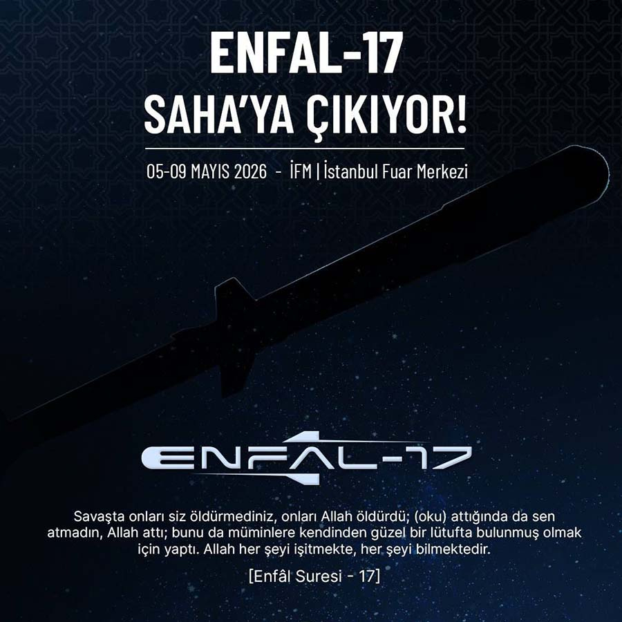 Adını Kuran-ı Kerim'den aldı: MKE'nin yeni nesil mühimmatı "ENFAL-17"