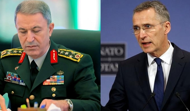Hulusi Akar, NATO Genel Sekreteri ile bir araya geldi...