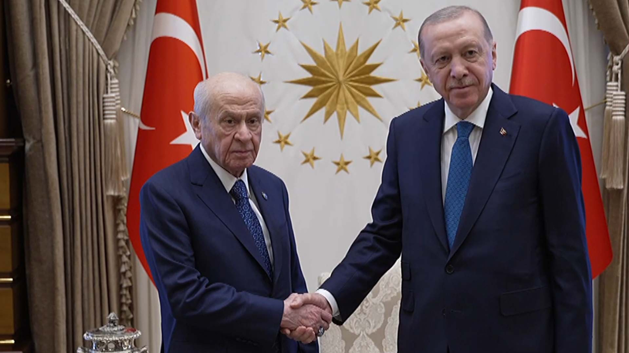 Cumhurbaşkanı Recep Tayyip Erdoğan, MHP Genel Başkanı Devlet Bahçeli'yi kabul etti