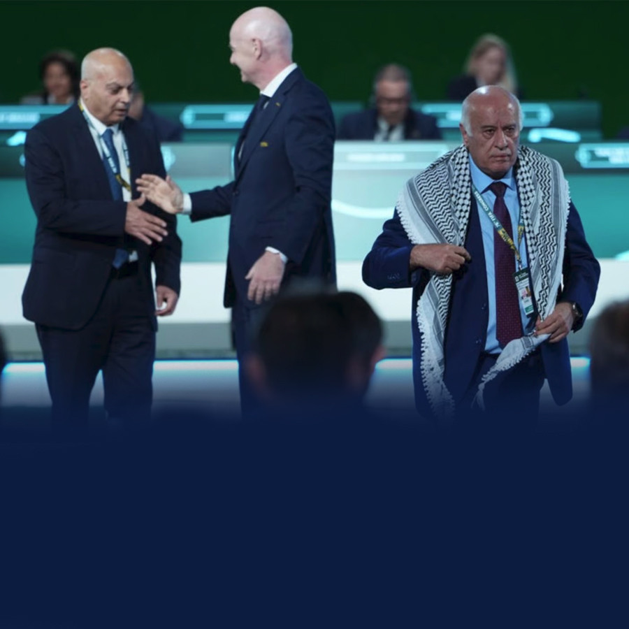 Filistin Futbol Federasyonu Başkanı, İsrailli başkanın elini sıkmadı