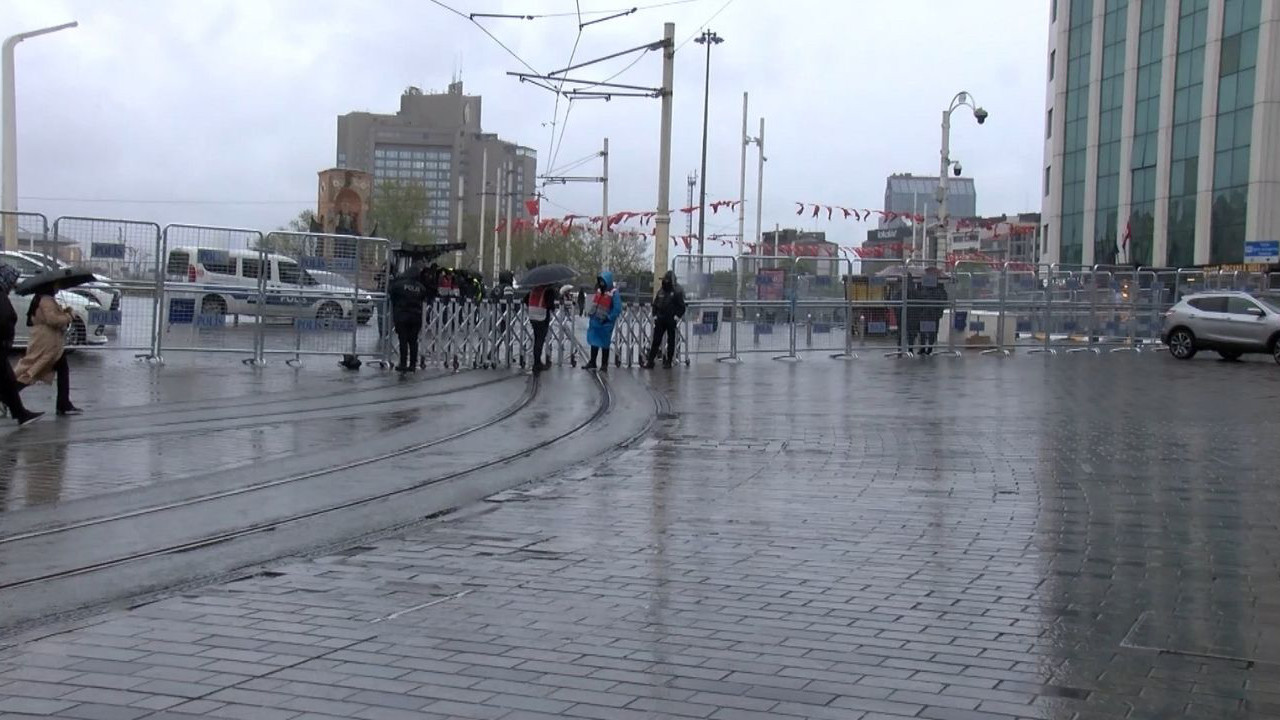 Taksim Meydanı'nda 1 Mayıs tedbirleri! Girişlere izin verilmiyor