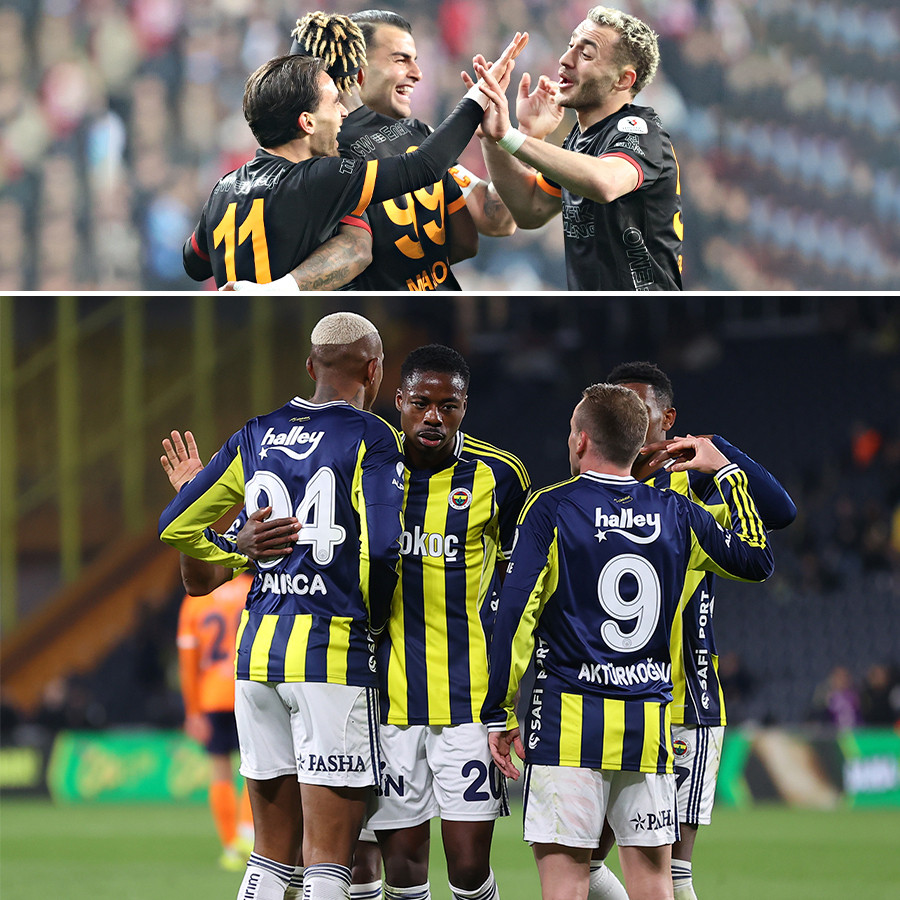 Süper Lig'de puan durumu ve Galatasaray ile Fenerbahçe'nin kalan maçları