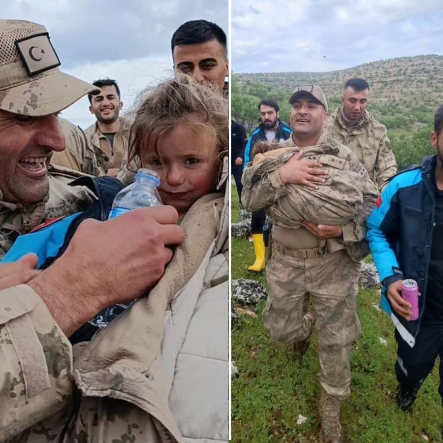 Kayıp Melike'yi bulan askerden duygulandıran hareket! "Komutanım, montunuzu verelim"
