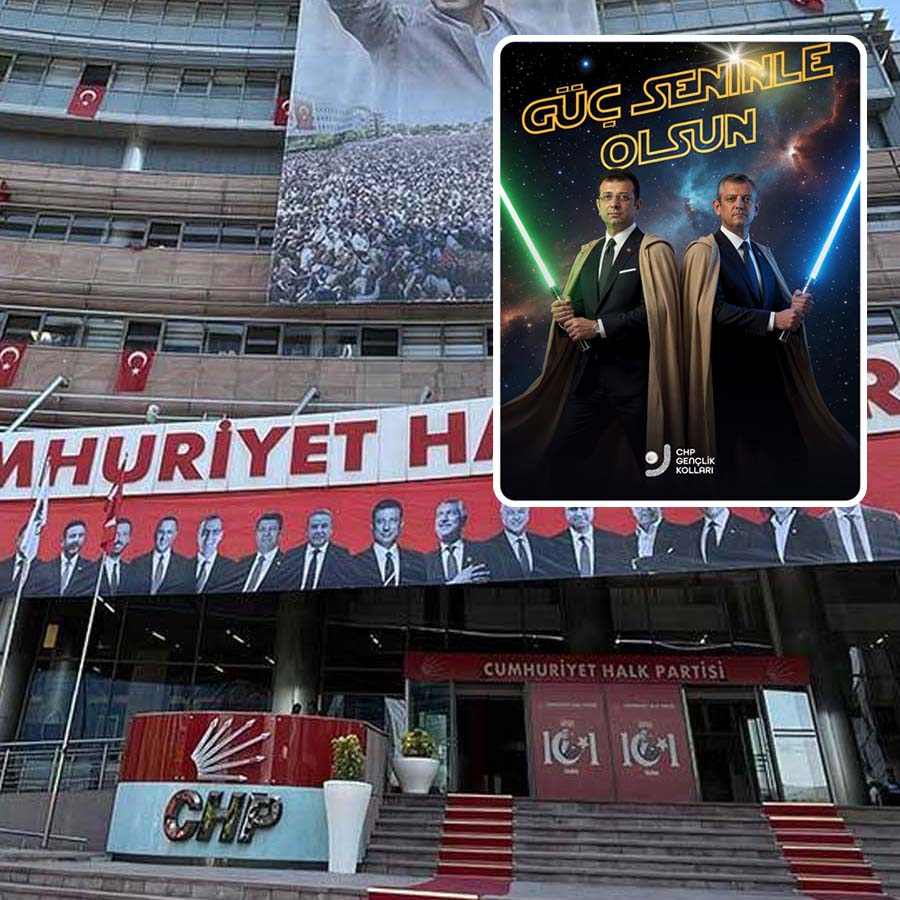 CHP’den bir garip paylaşım: Balistik füze ve dünya liderliğine karşı Star Wars