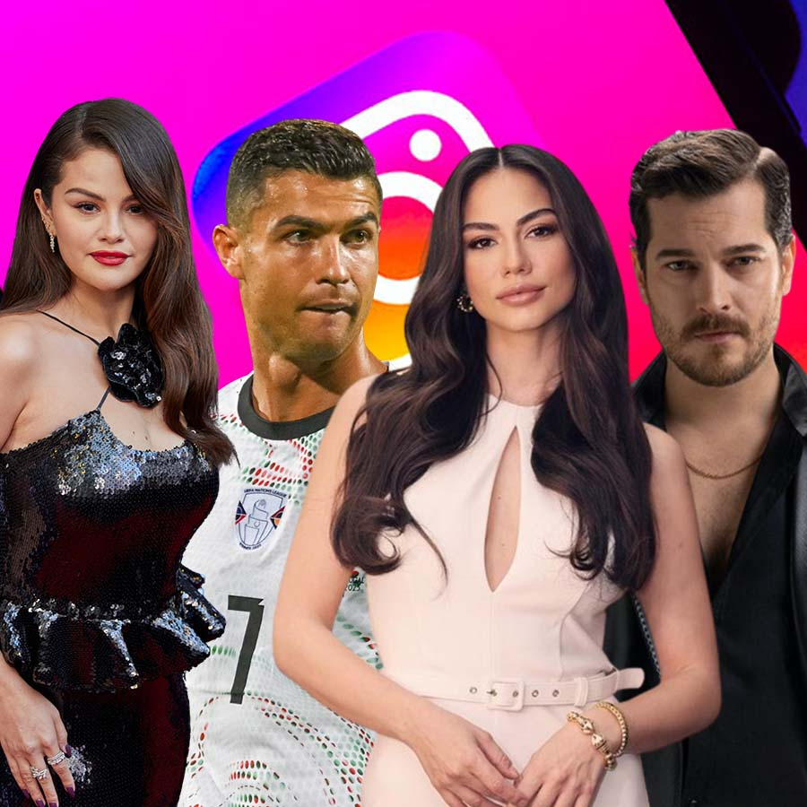Instagram ünlülerin hesaplarını takipte! Cristiano Ronaldo, Selena Gomez, Demet Özdemir, Çağatay Ulusoy gibi ünlülere soğuk duş