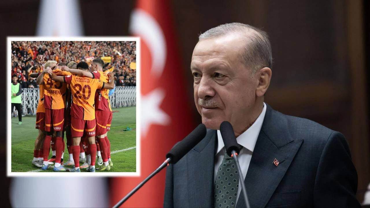Cumhurbaşkanı Erdoğan'dan Süper Lig şampiyonu Galatasaray'a tebrik mesajı