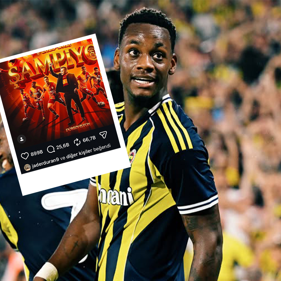 Jhon Duran, Galatasaray'ın şampiyonluk paylaşımını beğendi