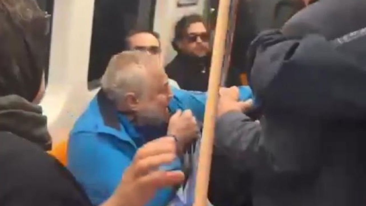 Metroda maç kavgası! Küfürlü tezahürat yumruklu kavgaya döndü