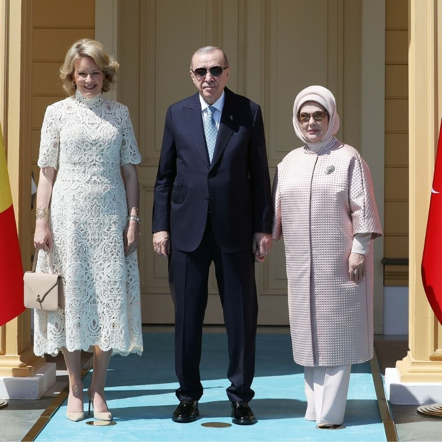 Cumhurbaşkanı Erdoğan Kraliçe Mathilde'yi kabul etti