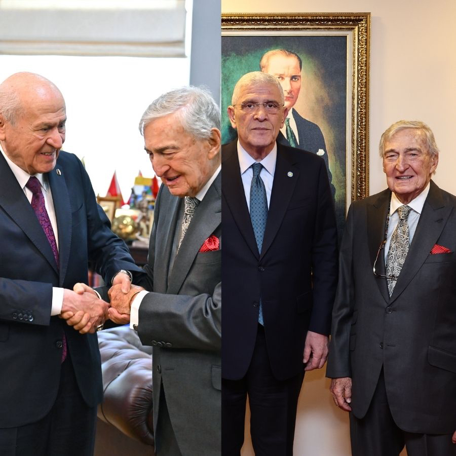 Rahmi Koç ve Ali Koç aynı gün İYİ Parti ve MHP'yi ziyaret etti