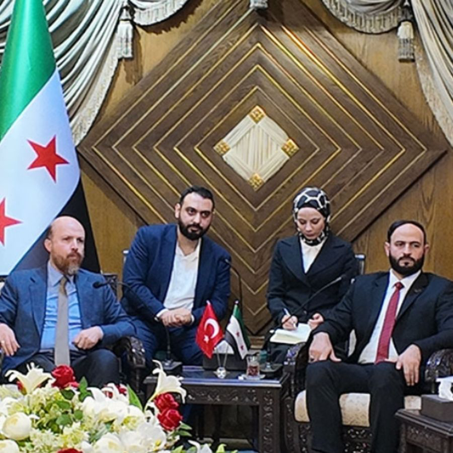 Bilal Erdoğan Halep Valisi Azzam al-Gharib ile görüştü