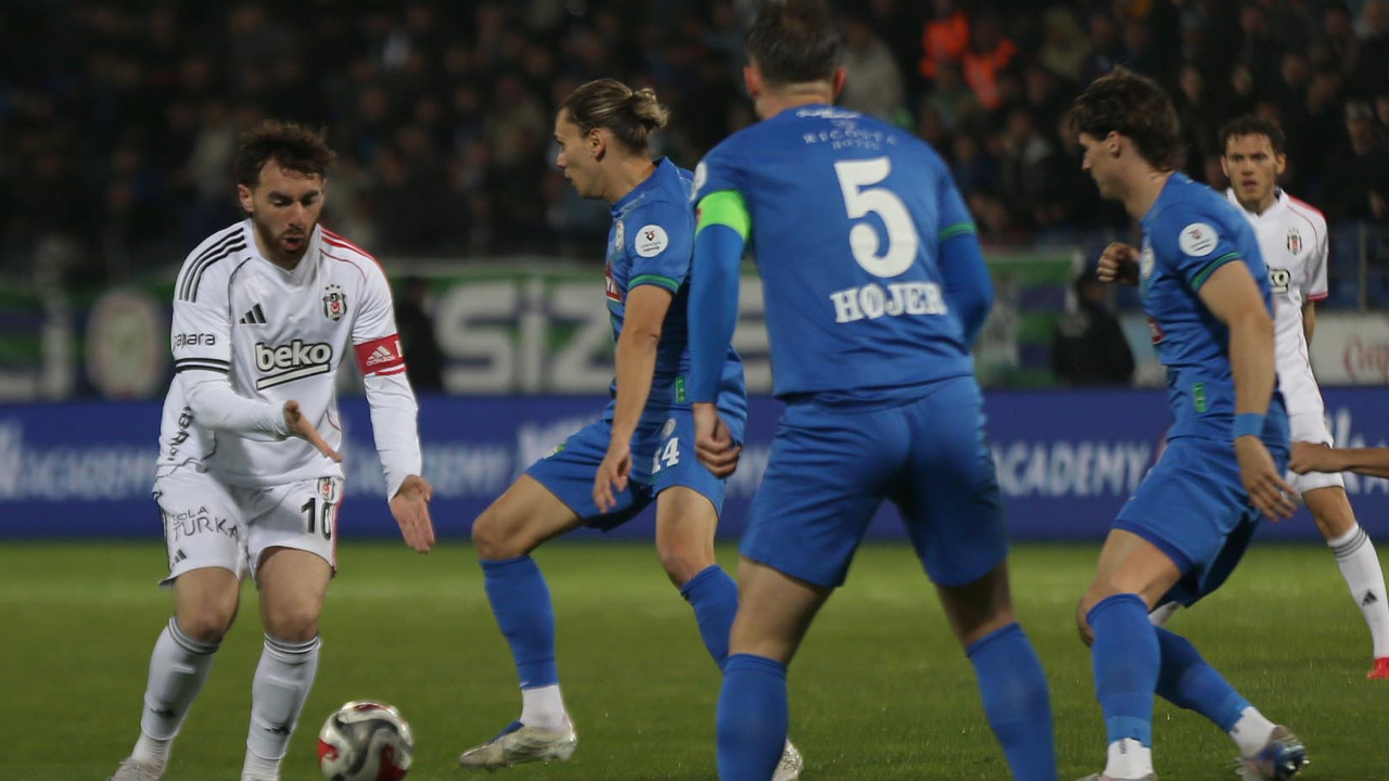 Beşiktaş, deplasmanda Rizespor ile berabere kaldı