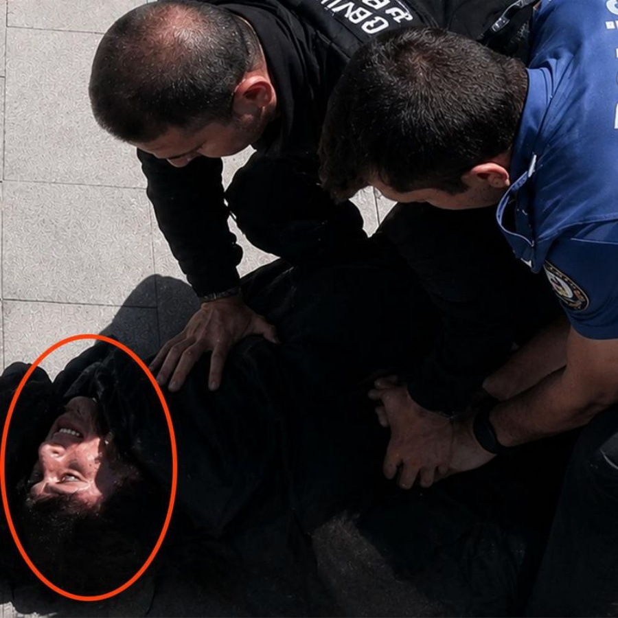 Çorlu'daki kahreden dehşetin görüntüleri ortaya çıktı! Polis katili sokak ortasında böyle devrildi...