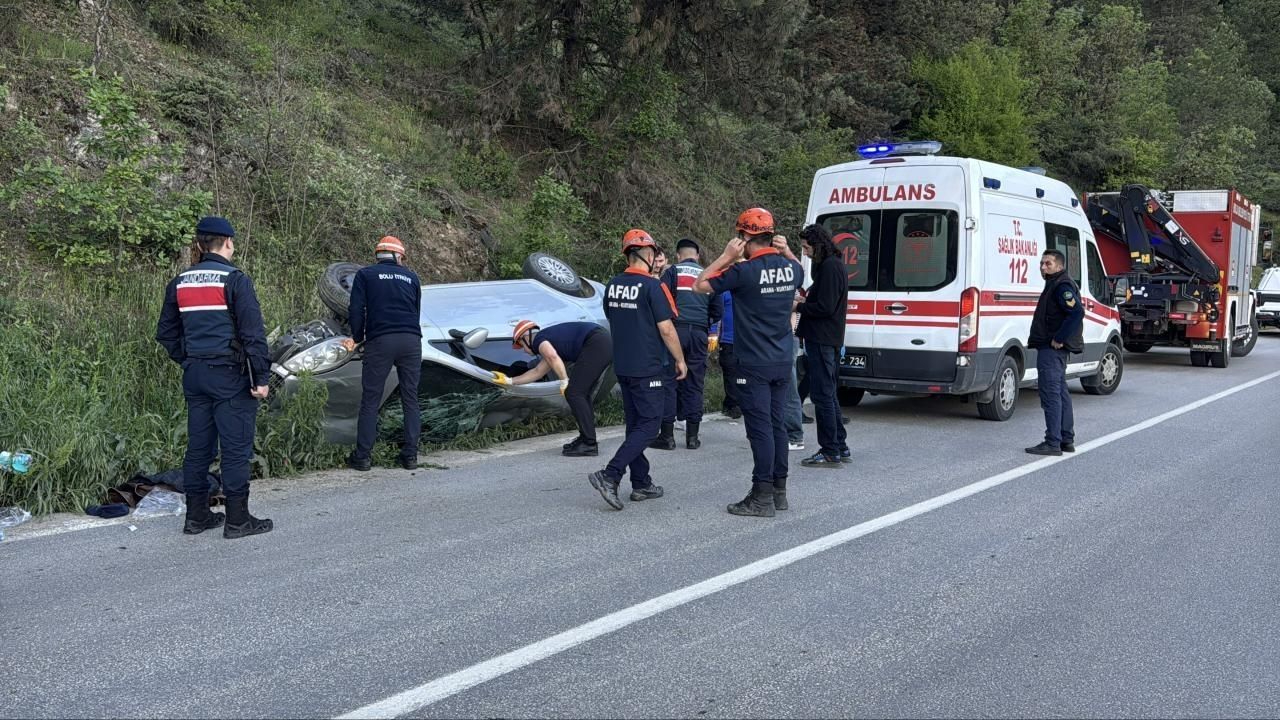 Bolu'da meydana gelen iki kazada 10 kişi yaralandı