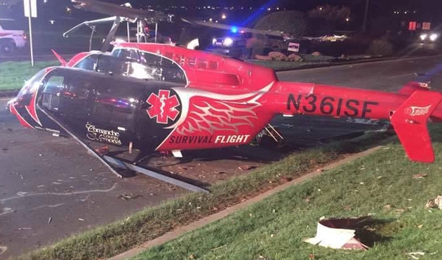 ABD'de ambulans helikopter düştü: 3 ölü...