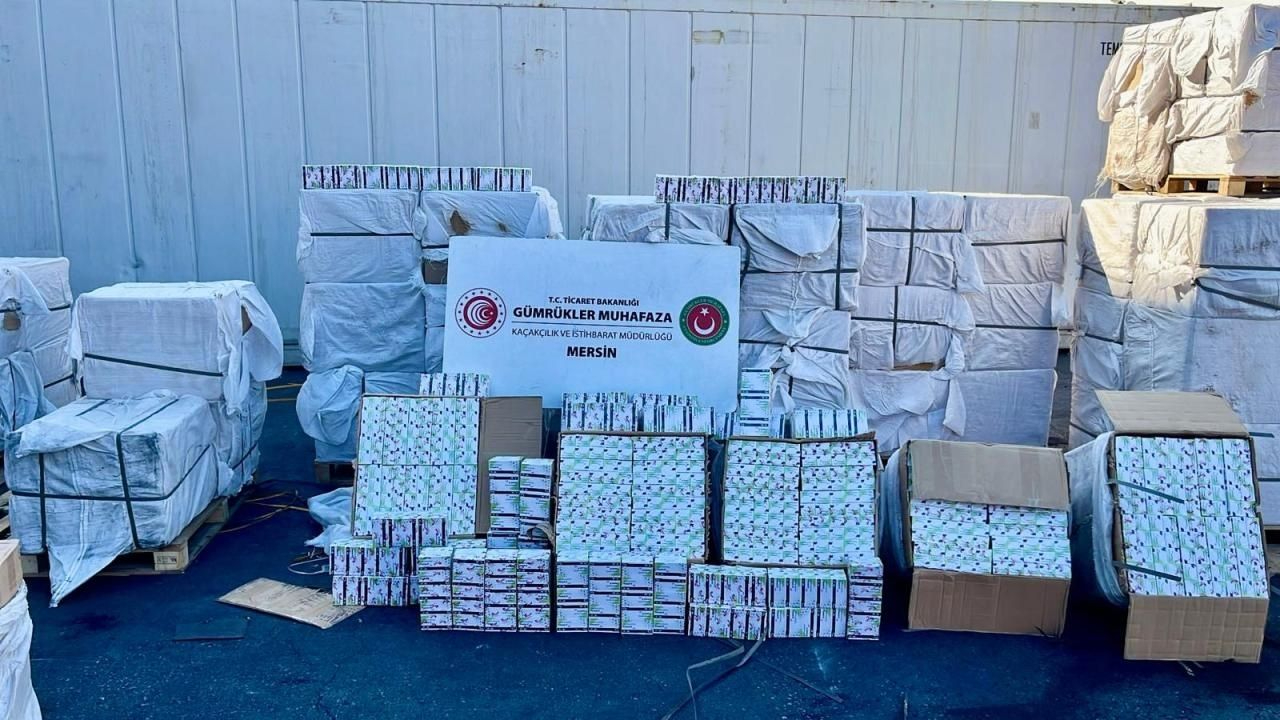 Mersin Limanı'nda dev ilaç operasyonu: Yaklaşık 5 milyar TL değerinde kapsül ilaç ele geçirildi
