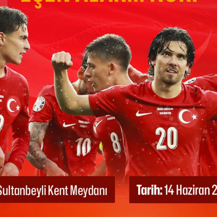 Milli maç meydanına kurulan ekrandan izlenilecek