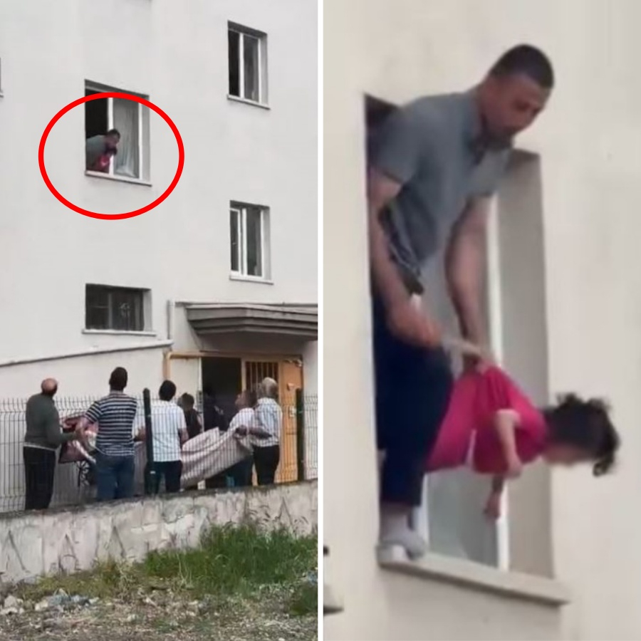 Ankara'da dehşet: Eşine kızdı, evladını bıçakla rehin aldı! 3 yaşındaki kızını pencereden sarkıtan cani babayı Özel Harekat vurdu