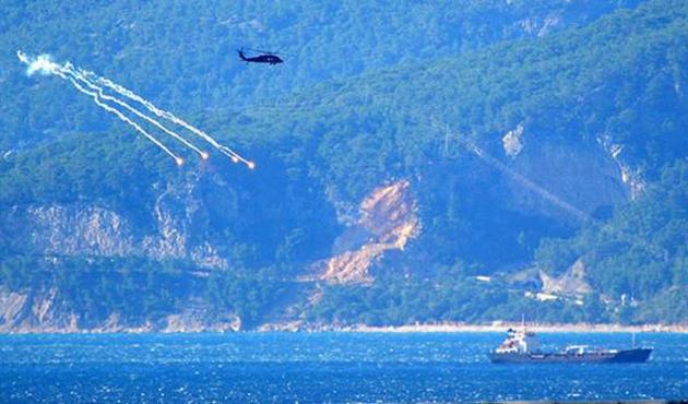 Antalya'da hareketli anlar! Falezlerde ilginç görüntü