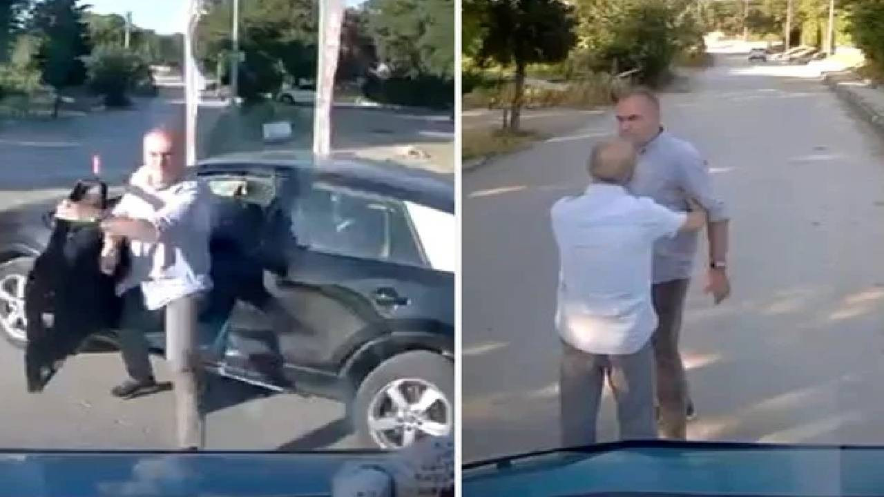 Trafikte sinirlerine hakim olamadı! Görüntülerdeki kişi bir Cumhuriyet Savcısı