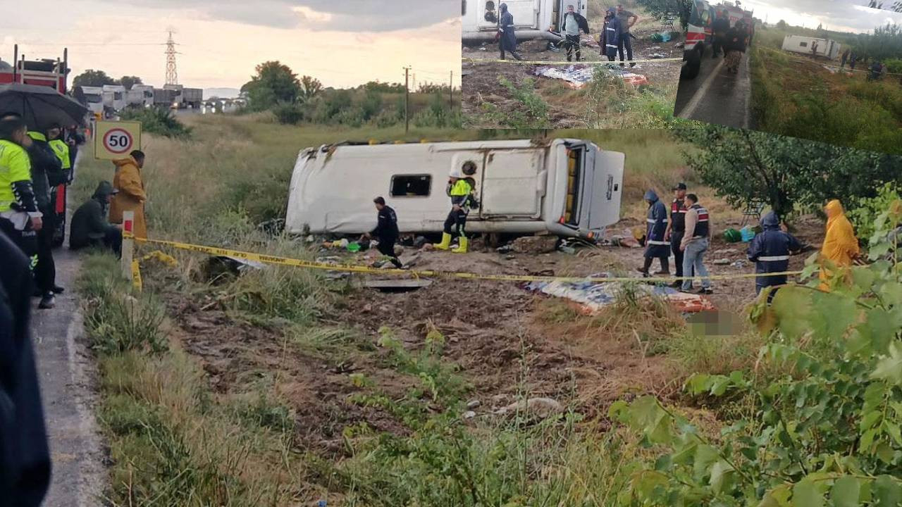 Son dakika: Isparta'da katliam gibi kaza! Tur minibüsü şarampole yuvarlandı: Çok sayıda ölü ve yaralılar var