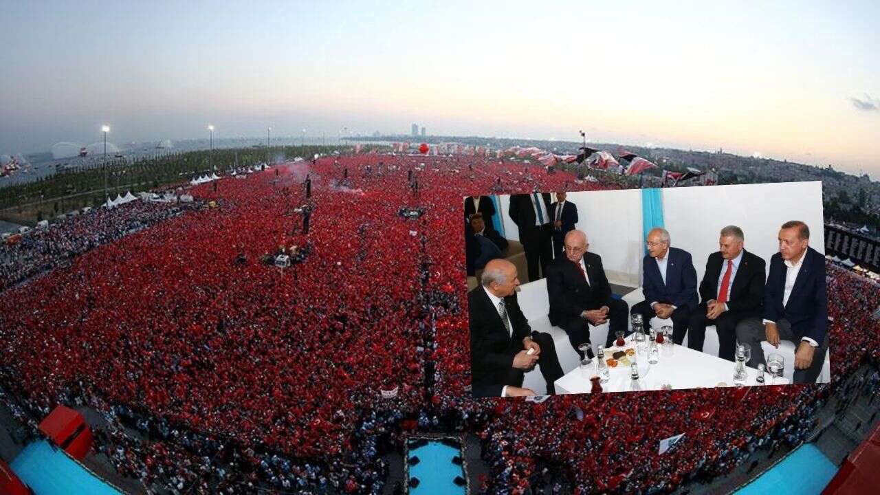 Darbe girişimi sonrası 5 milyon yürek, 3 lider aynı sahnedeydi! Yenikapı Ruhu yeniden dirilecek mi?