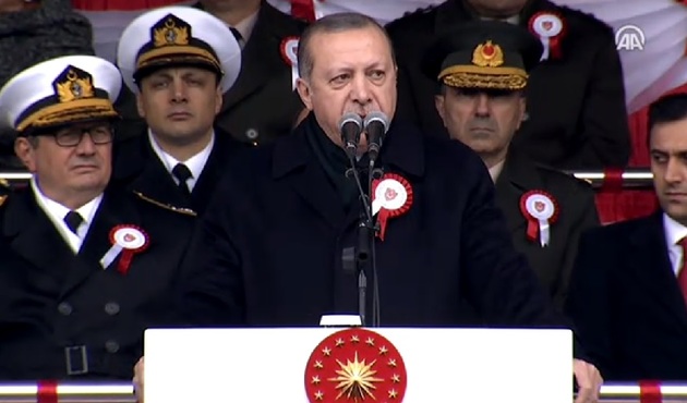 Erdoğan'dan Kara Harp Okulu mezuniyet töreninde flaş mesajlar!