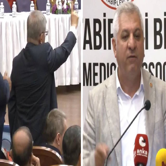 TTB kongresinde tansiyon yükseldi! İşte Ahmet Davutoğlu'nun çileden çıktığı anlar