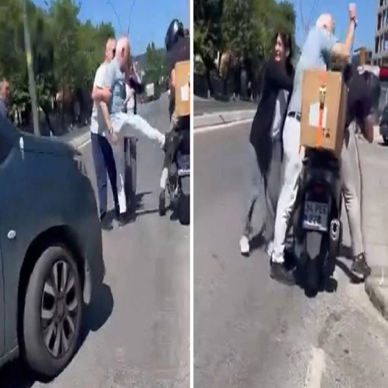 Türk filmi değil gerçek! Güler misin, ağlar mısın: Trafikte kavgaya daldığı sırada aracı tarafından terk edildi