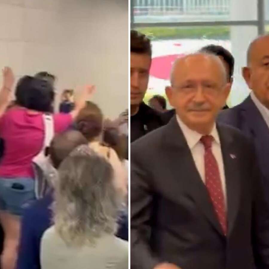 Kur'an-ı Kerim'e dil uzatan komedyen Deniz Göktaş'a desteğe giden Kılıçdaroğlu'na şok protesto: Burada işiniz yok, çık dışarı!