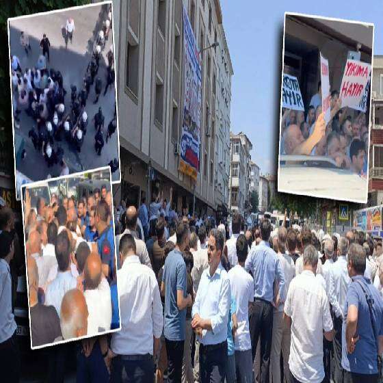 Güngören’de Süleymancı yurduna yıkım kararı: Tansiyon yükseldi! Polisin üstüne açık açık yürüdüler