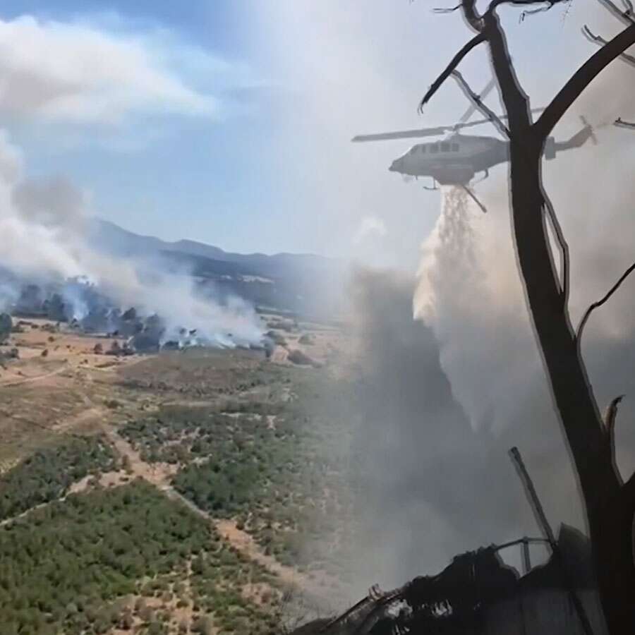 Ege yine yanıyor, aman dikkat! Bizde Balıkesir Yunanistan’da Selanik yangınlarla mücadele ediyor