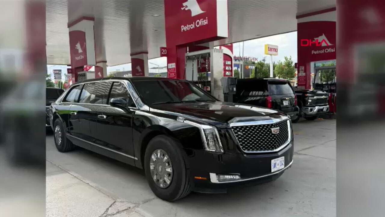 Trump'ın "canavar" lakaplı Cadillac'ı Ankara'ya geldi