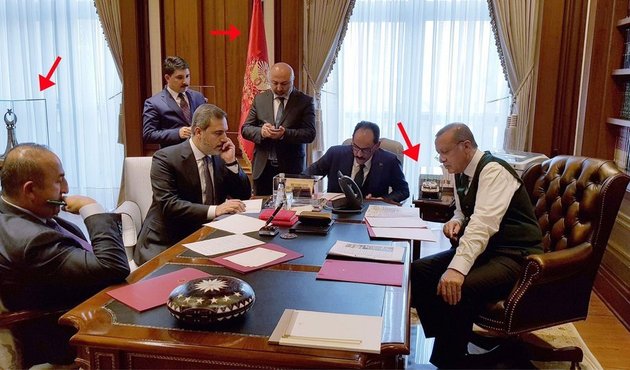 Erdoğan ile Trump görüşmesinin fotoğrafında dikkat çeken detaylar!