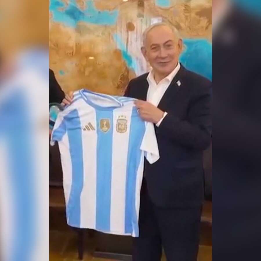 Soykırımcı İsrail'in katil lideri Netanyahu finalde Arjantin'i desteklediğini açıkladı