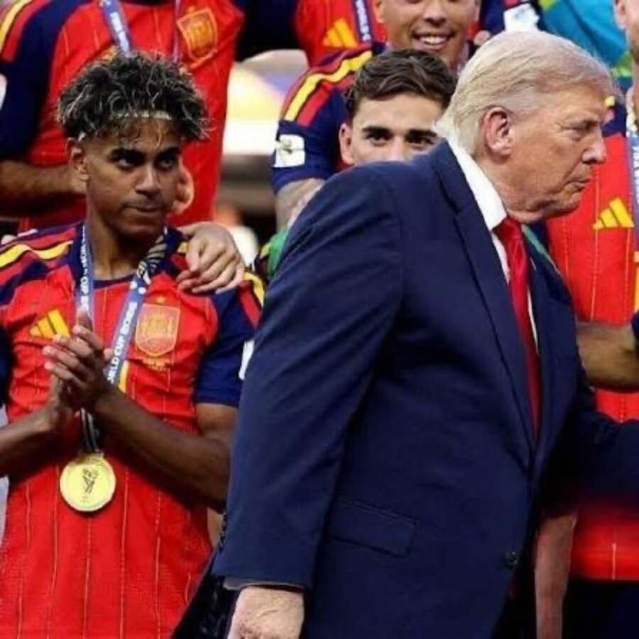Lamine Yamal'dan tarihi hareket! Kutlamaların önüne geçen olay: Donald Trump'ın elini sıkmak istemedi