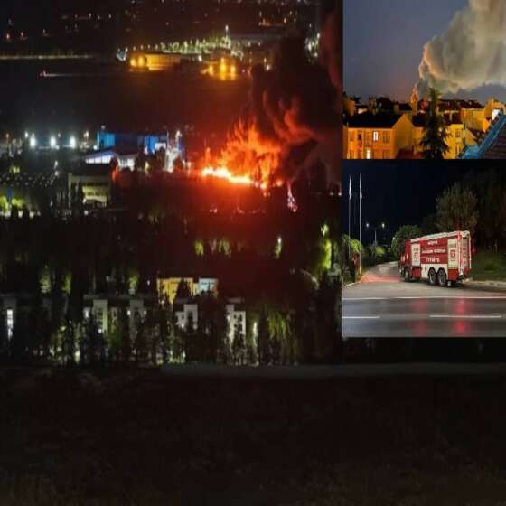 Eskişehir'deki TEI yerleşkesinde korkutan yangın! Alevler imalat bölümünü sardı: Havadan ve karadan müdahale ediliyor