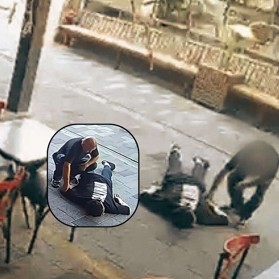 Fethiye'de skandal görüntü: Yardım ediyormuş gibi yapıp yere yığılan adamı soydu!