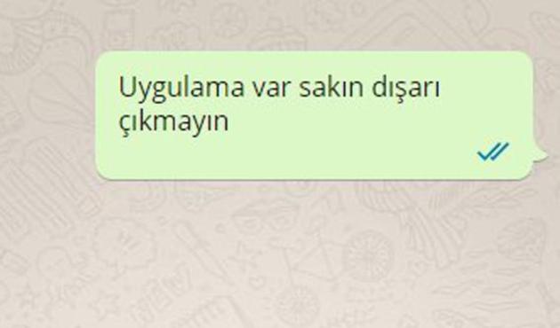 İnternet paketi bitince bu mesajı göremedi...