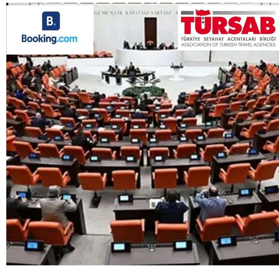 Booking gibi yabancı turizm şirketlerine kolaylık sağlayacak yasa teklifi Meclis'e sunuldu. Düzenlemeye yerli turizmciden itiraz geldi.